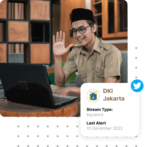 Alert system mendeteksi percakapan tentang DKI Jakarta secara real-time