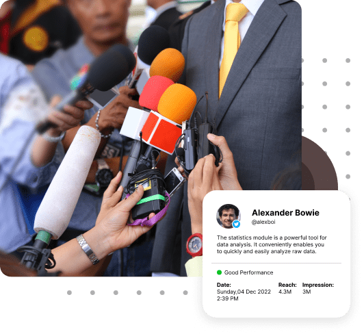 Wawancara media dengan analisis performa media sosial